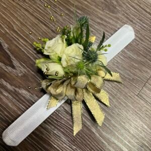Golden Ivory Corsage
